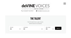 Desktop Screenshot of devinevoices.com