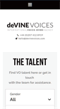Mobile Screenshot of devinevoices.com