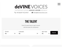 Tablet Screenshot of devinevoices.com